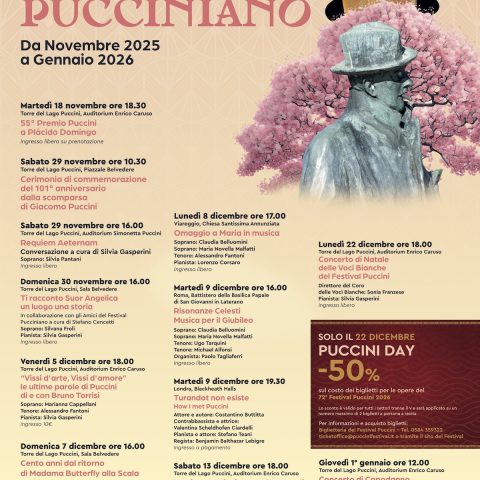 Locandina eventi Mese Pucciniano 2025