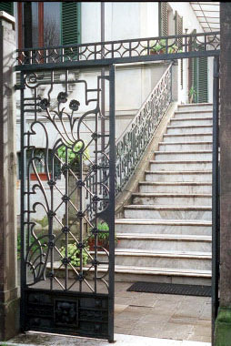 cancello in ferro battuto