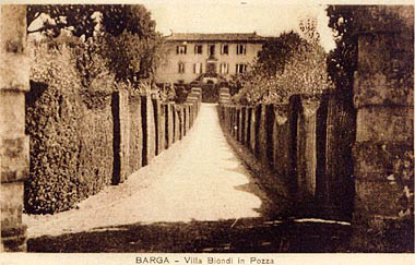La villa in una foto d'epoca