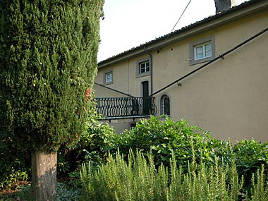 Retro della villa.