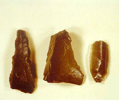 strumenti in ossidiana (da Grotta all'Onda)