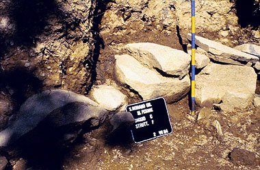 San Romano in Garfagnana, muro di terrazzamento