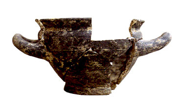 Porcari, skyphos d'impasto grigio