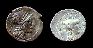 Porcari, monete d'argento tardorepubblicane