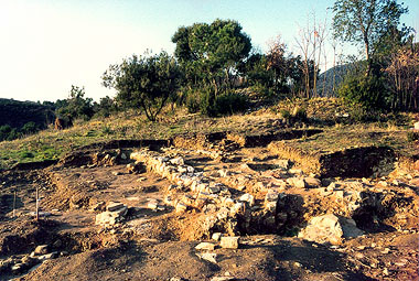 Pietrasanta, veduta aerea dell'area di scavo
