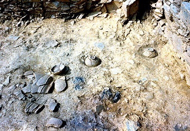Pietrasanta, strato di crollo della capanna