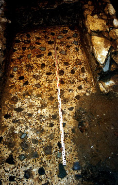 Lucca, Palazzo Guidiccioni, pavimento in scutulatum