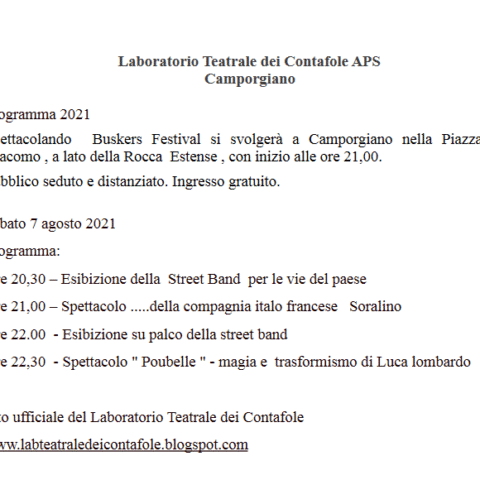 Programma 2021 / Programme 2021