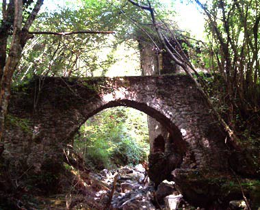 Il ponte visto da valle