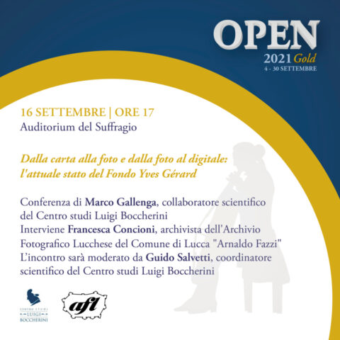 Open Gold - Conferenza 16 settembre / Open Gold - Conference 16th september