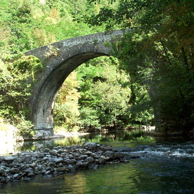 Profilo del ponte da valle