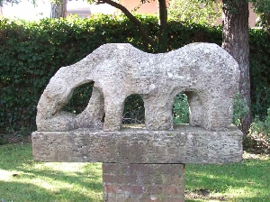 Forte dei Marmi, Museo Casa - Atelier di Ugo Guidi. Cavallo cattedrale, 1974
