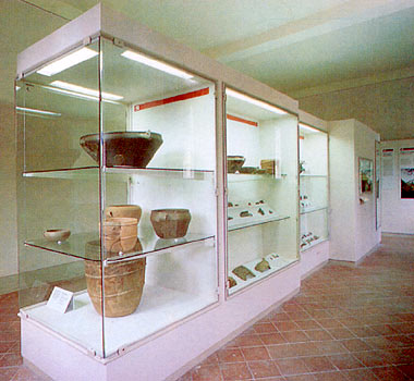 Viareggio, vetrina con reperti risalenti all´Età del Bronzo