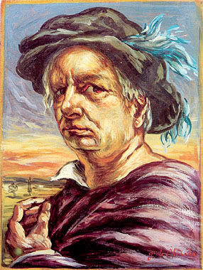 Viareggio, donazione Lucarelli, autoritratto in costume, Giorgio De Chirico, 1964