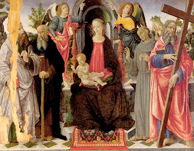 Lucca, Sacra Conversazione, Vincenzo Frediani, sec. XV