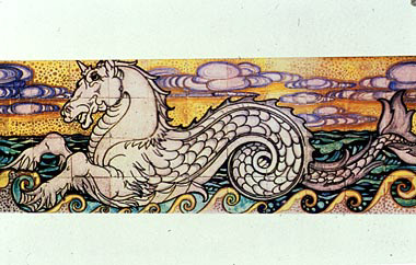 Villino Sofia, decorazione ceramica