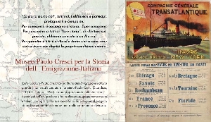 Lucca, Museo Paolo Cresci per l'Emigrazione italiana. Pannello iniziale / Lucca, Museo Paolo Cresci per l'Emigrazione italiana. Opening panel