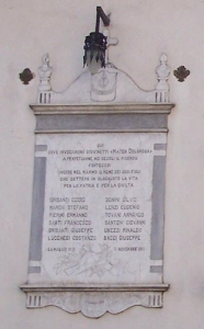 Lapide ai Caduti di Pontecosi / Tombstone to the Fallen of Pontecosi