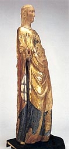 San Pancrazio (Lucca). Chiesa di San Pancrazio, interno. Santa Caterina d'Alessandria?