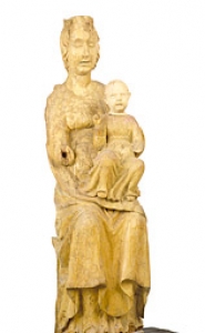 Lunata (Lucca). Chiesa di San Frediano, interno. Madonna col Bambino