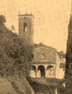 Marcigliano (Lucca). Chiesa di San Pietro, foto d'epoca