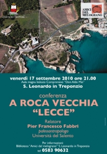 Conferenza "A Roca Vecchia - Assedio e morte nell'Età del Bronzo" / Lecture "A Roca Vecchia - Assedio e morte nell'Età del Bronzo"