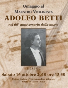 Omaggio a Adolfo Betti / Tribute to Adolfo Betti