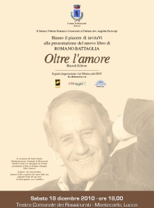 Romano Battaglia "Oltre l'amore" / Oltre l'amore - presentation of the book by Romano Battaglia