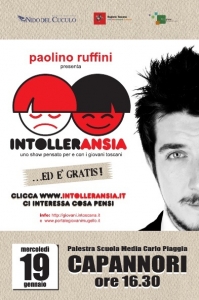 "Intolleransia" - Show con Paolo Ruffini / "Intolleransia" - Show with Paolo Ruffini