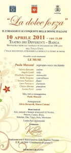 "La Dolce Forza. Il coraggio e le conquiste delle donne italiane"