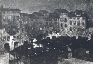 Mercato di notte 1915 - Fondazione Ragghianti