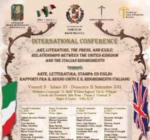 Arte, Letteratura, Stampa ed Esilio: rapporti tra il Regno Unito e il Risorgimento Italiano / Art, Literature, the press and Exile: relationships between the United Kingdom and the Italian Risorgimento