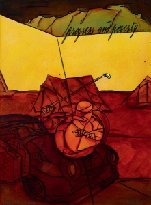 Valerio Adami a Lucca - Disegno dipinti e acquerelli