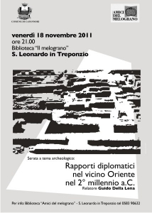Rapporti diplomatici nel vicino Oriente nel 2° millennio a.C. / Rapporti dipomatici nel vicino Oriente nel 2° millennio avanti Cristo