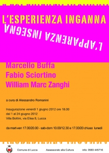 L'esperienza inganna, l'apparenza insegna - Marcello Buffa, Fabio Sciortino, William Marc Zanghi