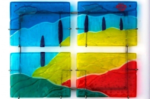 Mentre il mio colore canta - la Toscana scolpita nel vetro, opere di Jill Casty / Mentre il mio colore canta - Tuscany sculpted in glass, work by Jill Casty