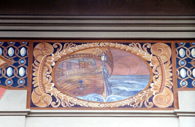 decorazione a tempera