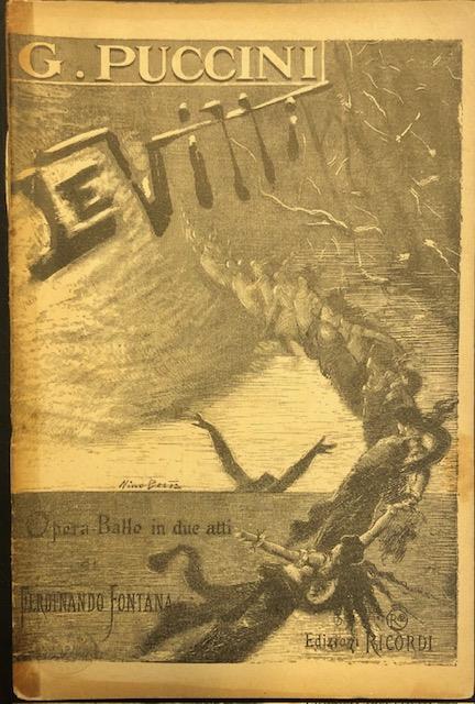 Le Villi, copertina del libretto